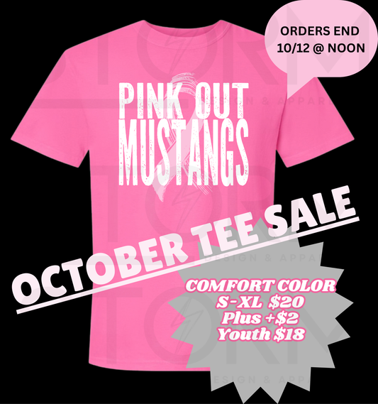 Pink Out Mustang Tees